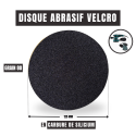 Disques abrasifs en carbure de silicium - Dimension 125 mm / Grain 80