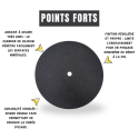 Disque abrasif double face Ø400 mm – Points forts