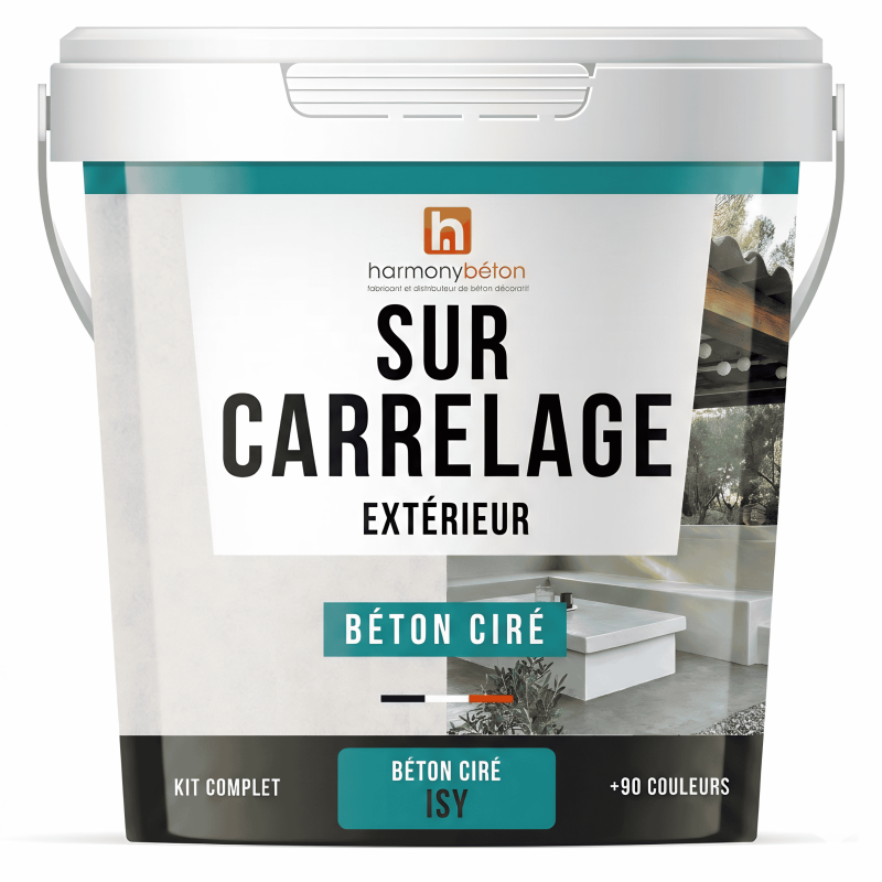 Kit Béton ciré sur carrelage sol ou murs