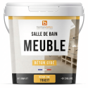 Béton ciré meuble vasque et douche - Kit complet