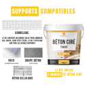 Béton ciré sur carrelage supports compatibles