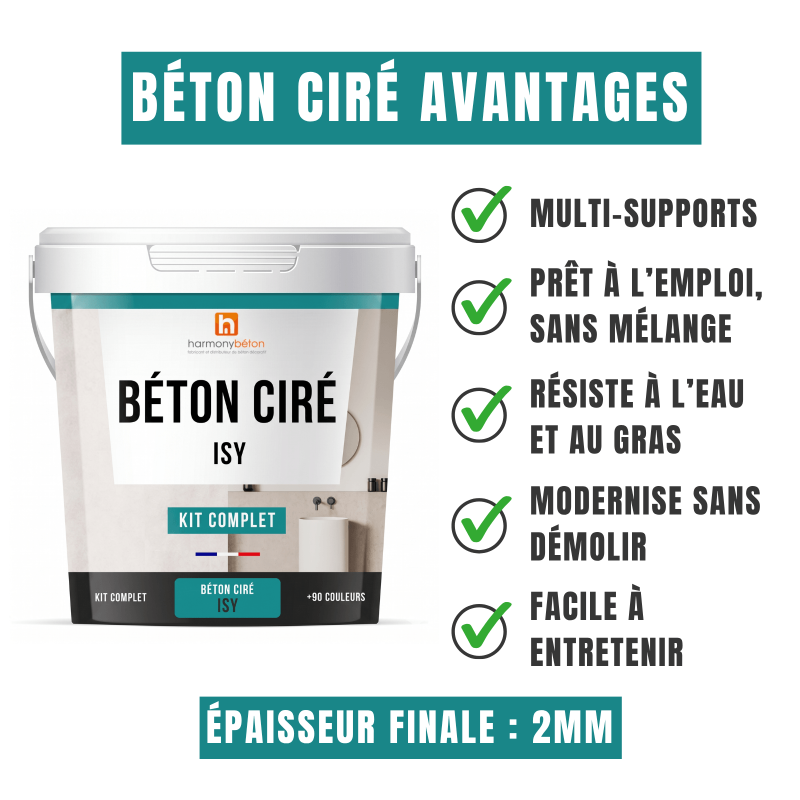 Béton ciré avantages ISY