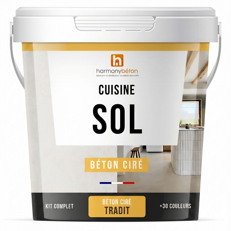 Béton ciré sol - Kit complet cuisine