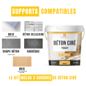Béton ciré TRADIT supports compatibles