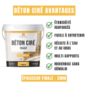 Béton ciré avantages