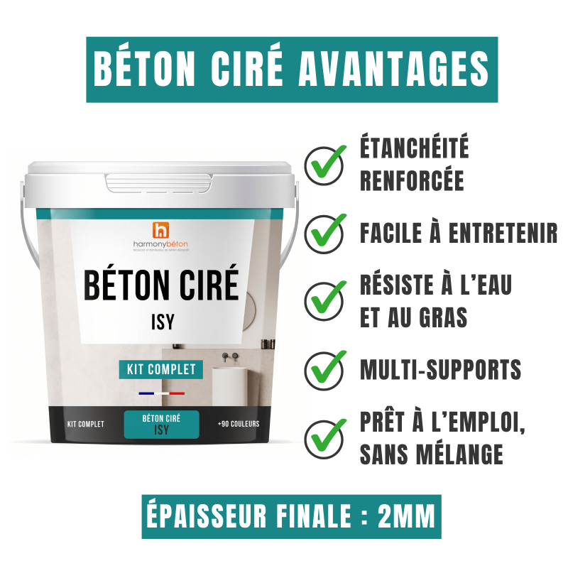 Béton ciré ISY avantages
