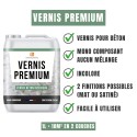 Avantages vernis béton premium