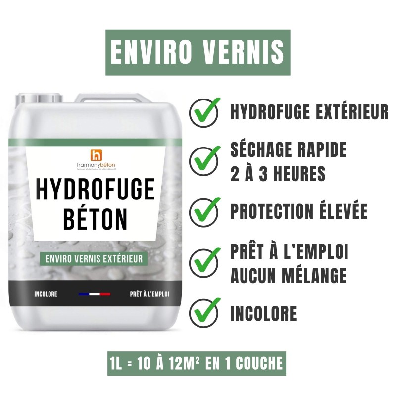 Avantages vernis béton extérieur - Enviro vernis®