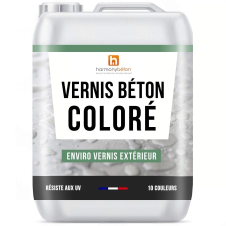 Vernis béton coloré extérieur - Hydrofuge coloré - Enviro vernis®