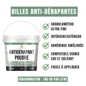 Avantages billes de verres anti-dérapantes