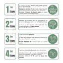 Étapes d'application bouche pores + vernis Optimum