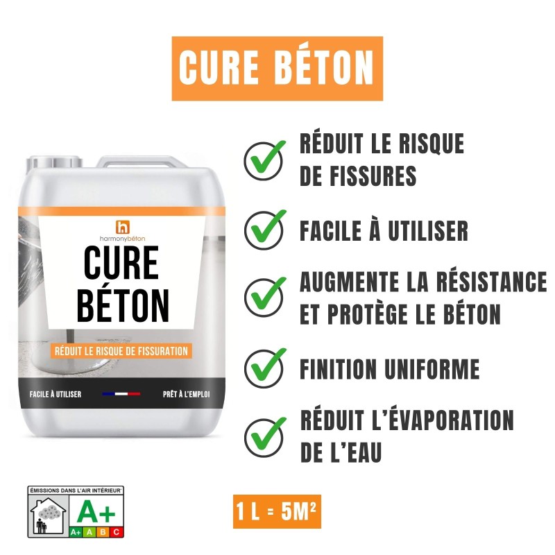Avantages cure béton