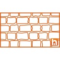 Concrete stencil - paving finish