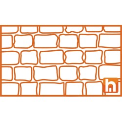 Concrete stencil - paving finish