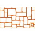 Concrete stencil - stone finish