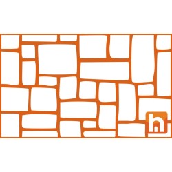 Concrete stencil - stone finish