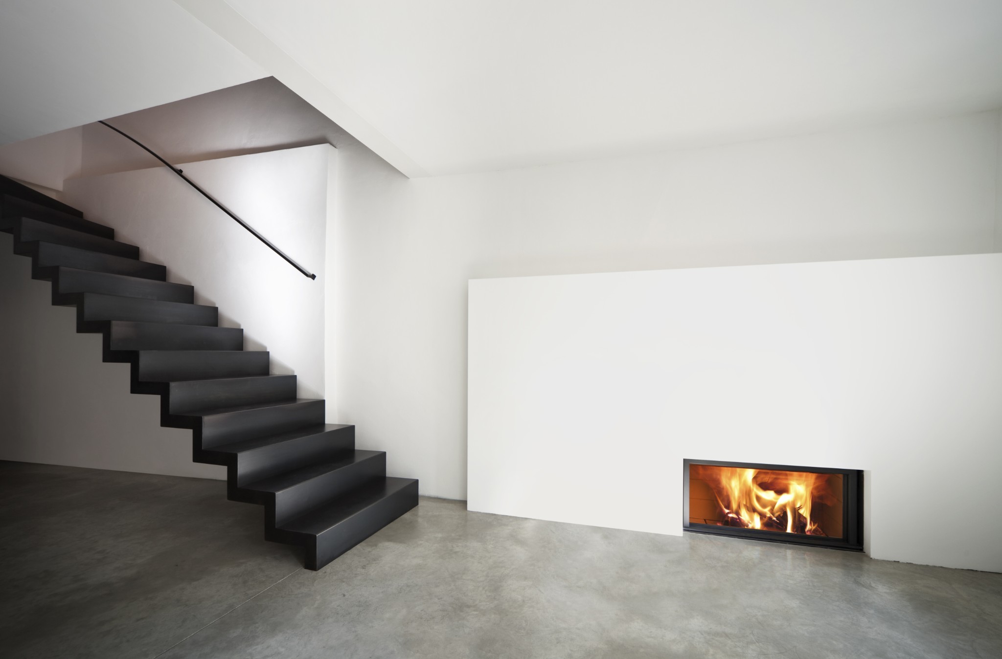 escalier interieur design beton