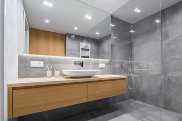béton ciré salle de bain et douche