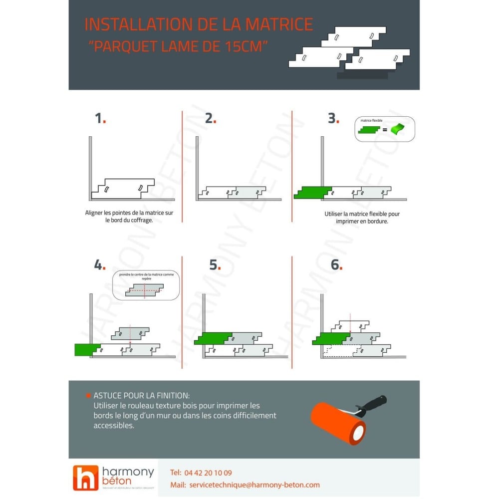 Matrix imitation Parquet