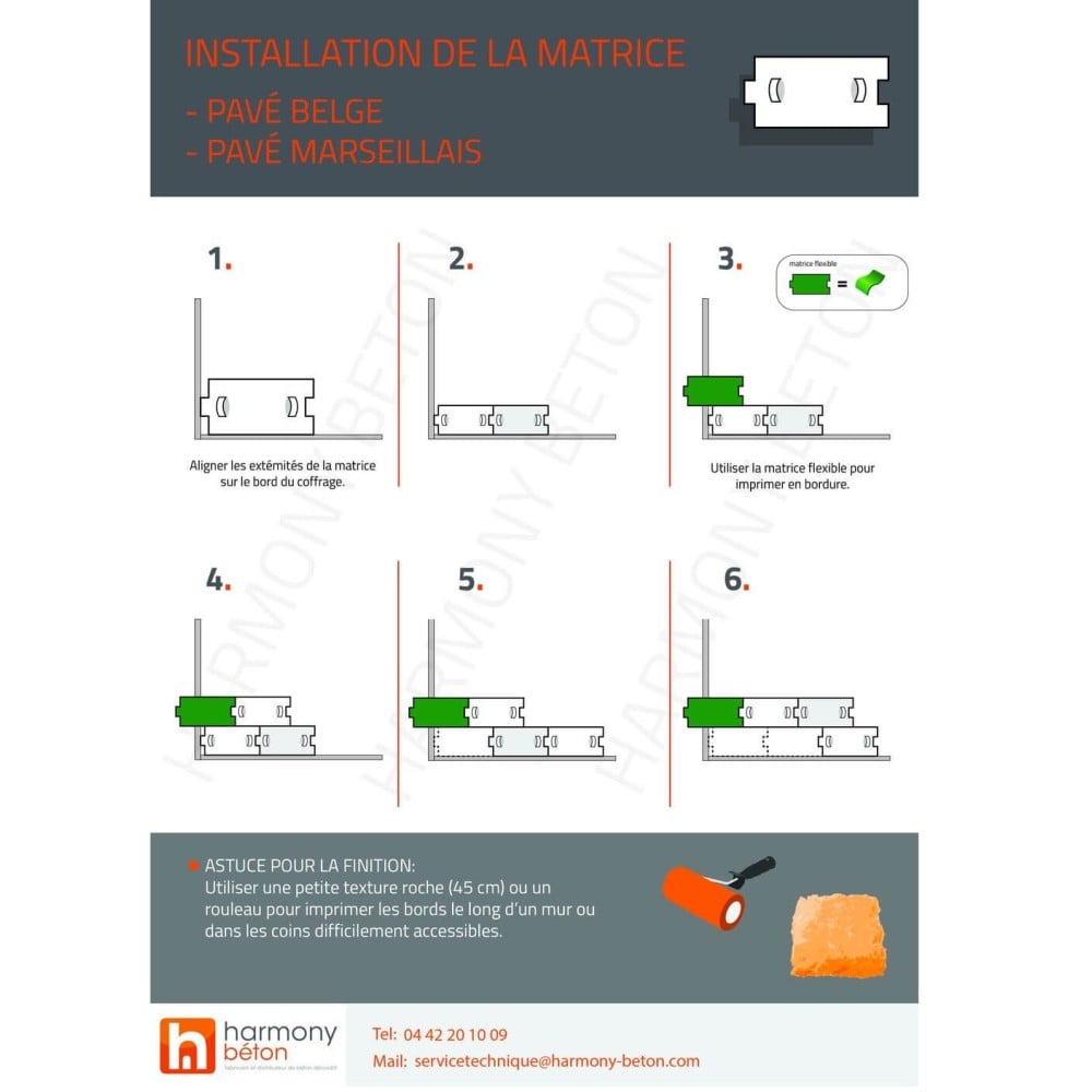 Matrice imitation Pavés belges