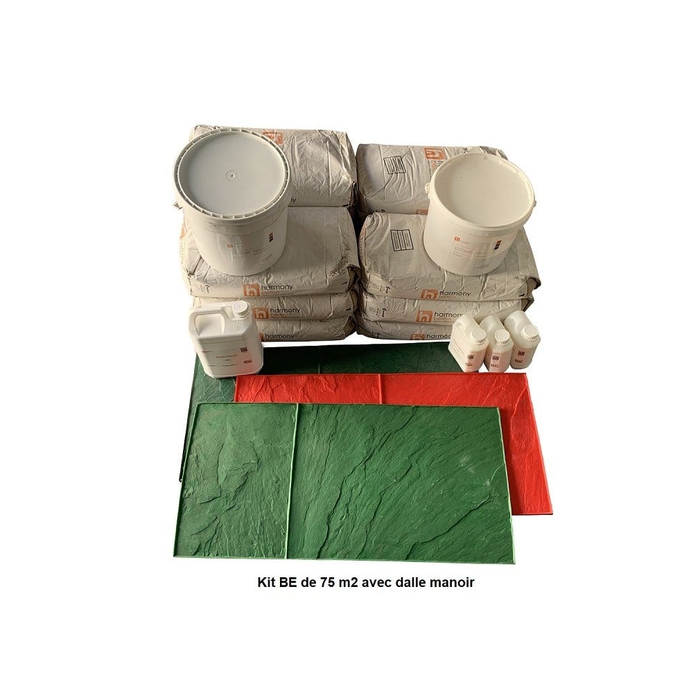 Kit béton empreinte aspect Dalle manoir