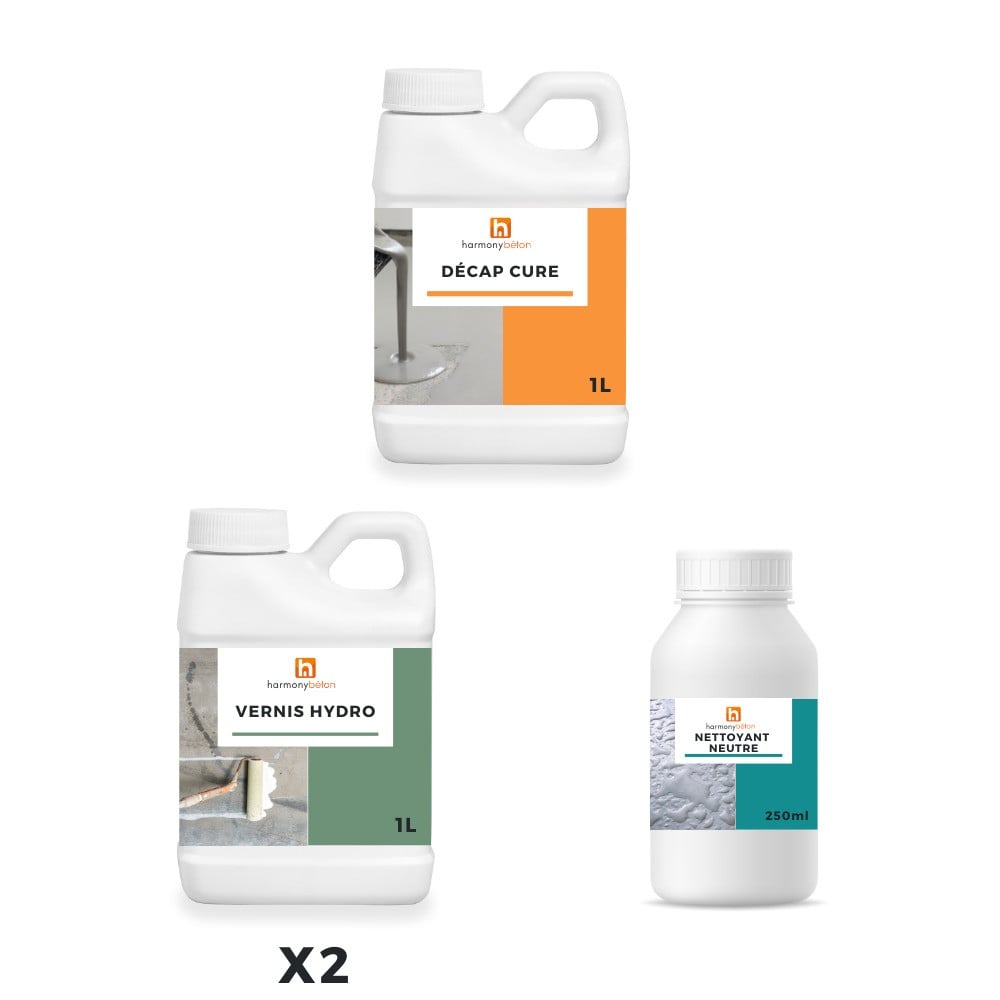 Kit Vernis hydro avec décap cure 10 m²