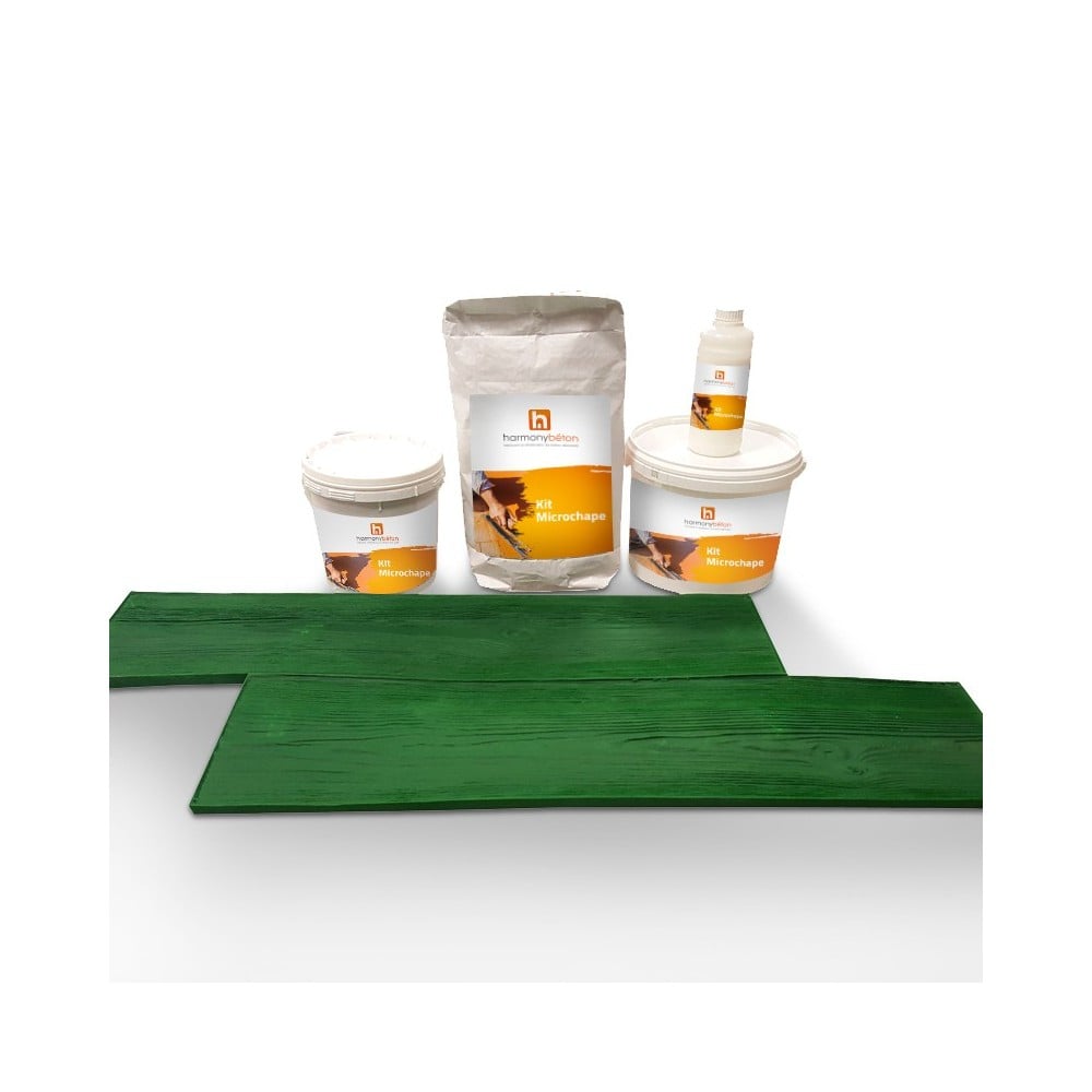 Kit béton empreinte sur Dalle / Carrelage - Aspect bois
