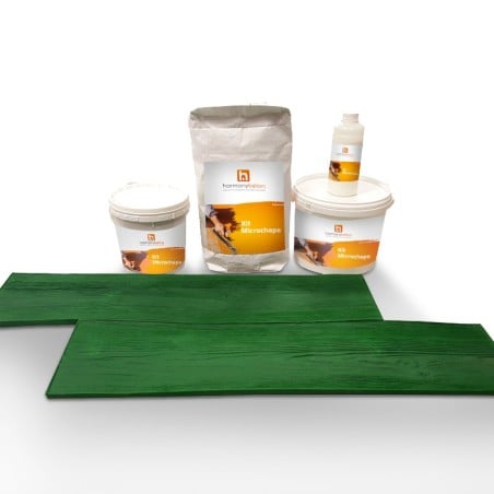 Kit béton empreinte sur Dalle / Carrelage - Aspect bois