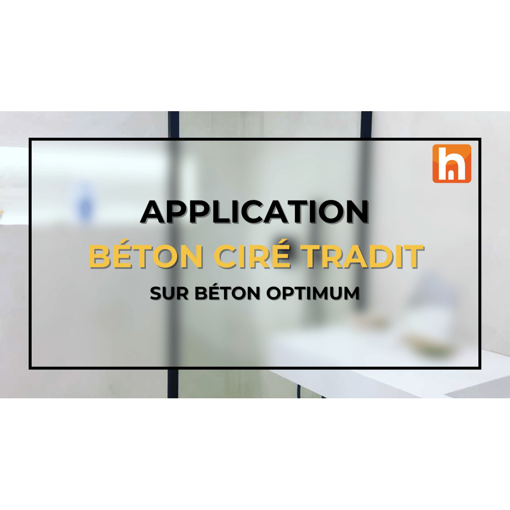 Vidéo application béton ciré mur de salle de bain