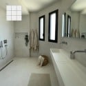 Béton ciré sur carrelage salle de bain - douche+ sol + murs couleur BC02
