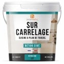 Béton ciré ISY sur carrelage - Kit universel cuisine