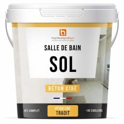 Béton ciré sol salle de bain - Kit complet