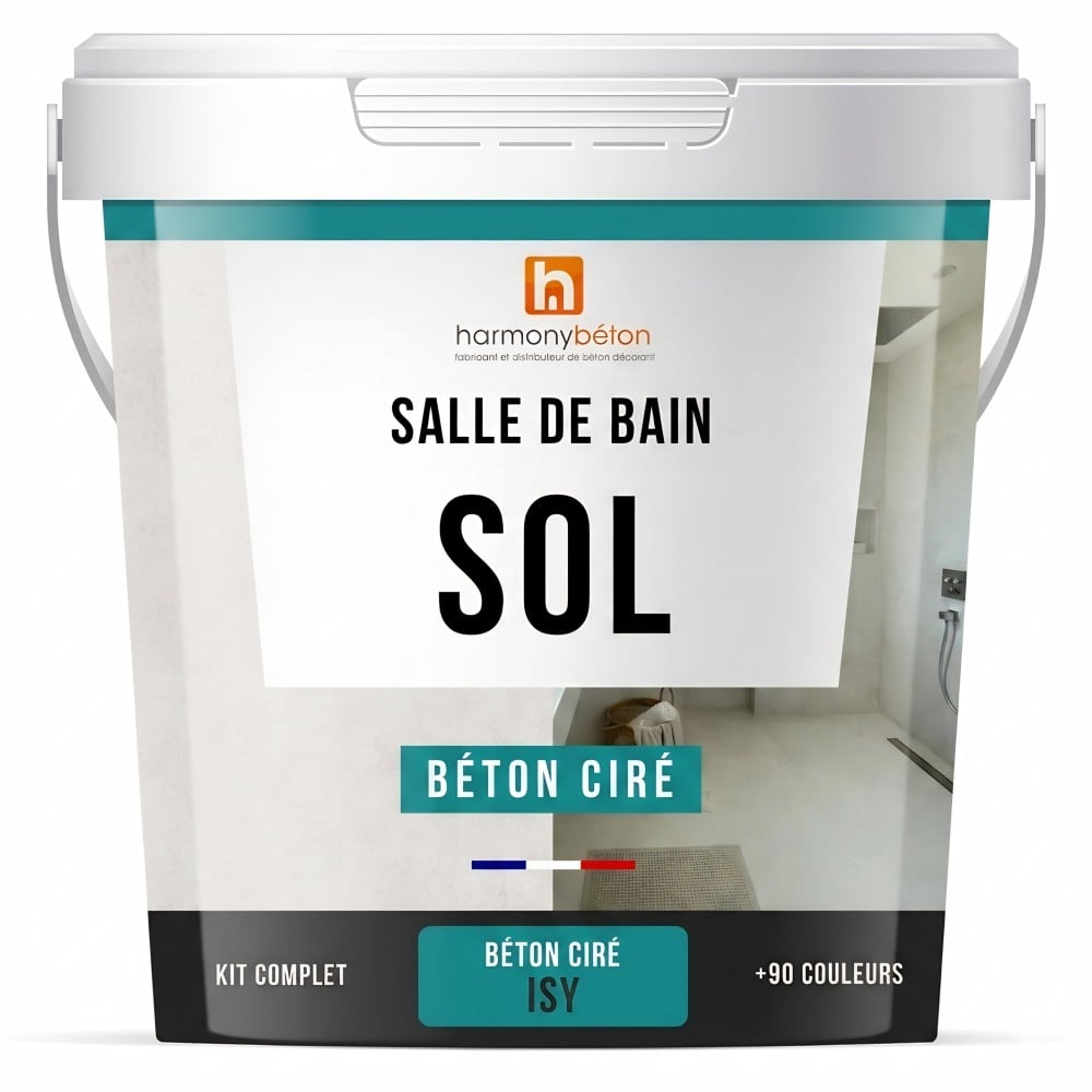 Béton ciré ISY sol salle de bain - Kit complet