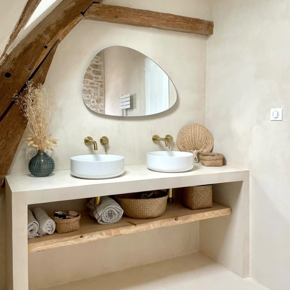 Béton ciré salle de bain universel - meuble couleur BC09
