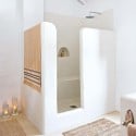 Béton ciré ISY salle de bain universel - douche couleur 41. Banquise