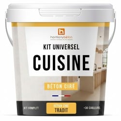 Béton ciré cuisine - Kit universel