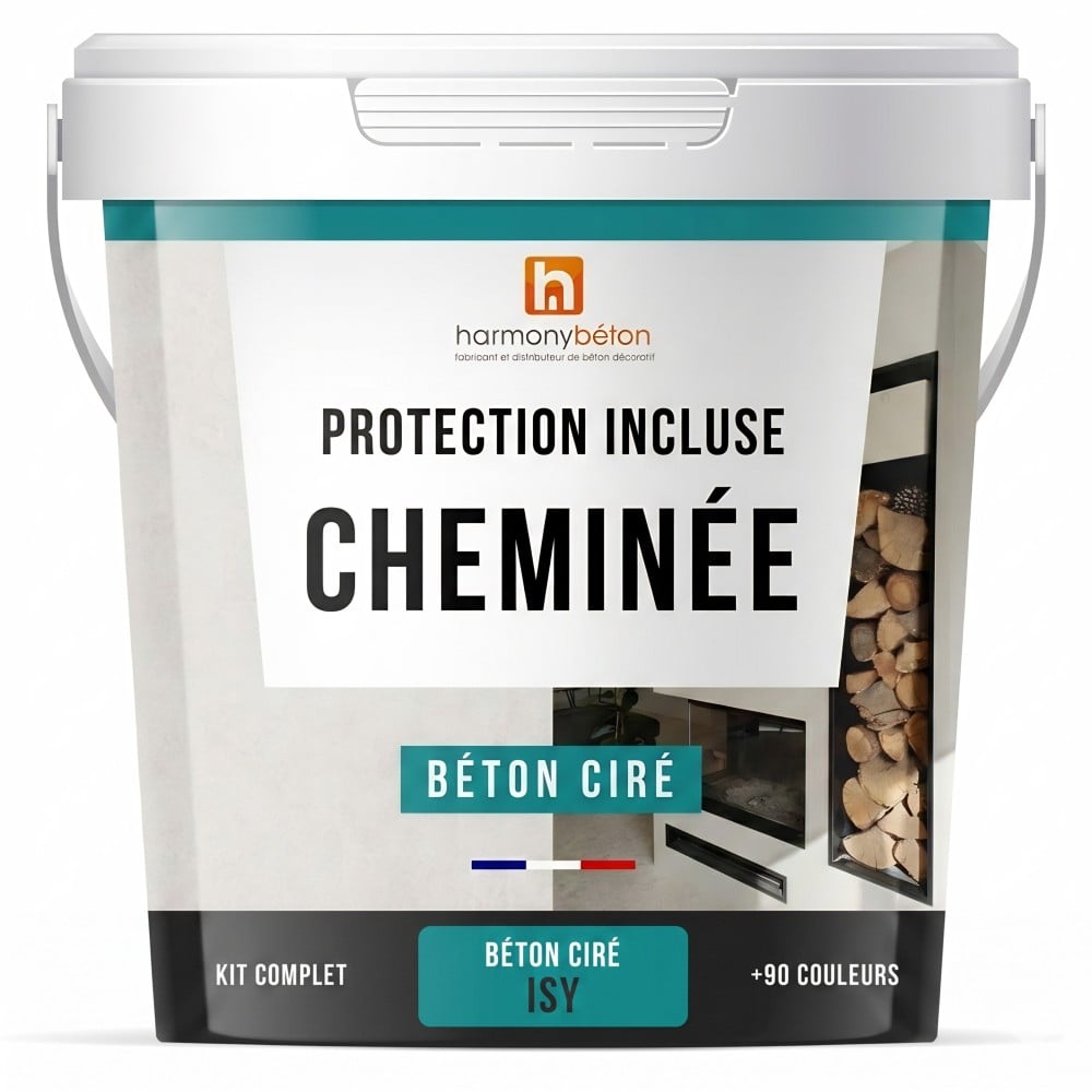 Béton ciré ISY cheminée - Kit complet