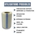 Utilisations possibles de la bande grillagée