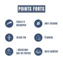 Points forts de la bande à joint autocollante en fibre de verre