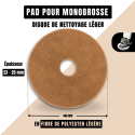 Pad monobrosse beige (nettoyage léger) Ø 406 - Caractéristiques