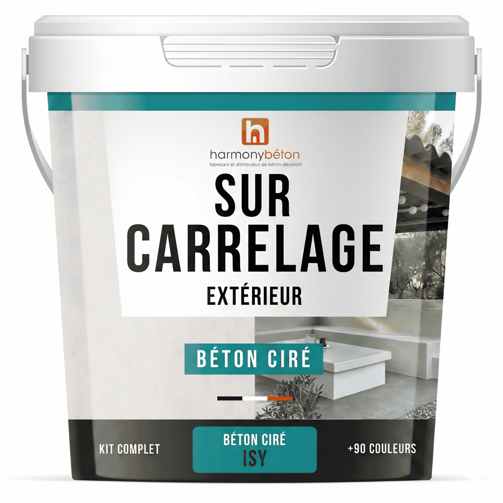 Kit Béton ciré sur carrelage sol ou murs