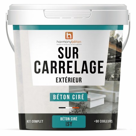 Kit Béton ciré sur carrelage sol ou murs