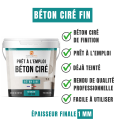 Béton ciré ISY Fin avantages