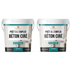 Béton ciré ISY 10m² - Duo Standard + Fin