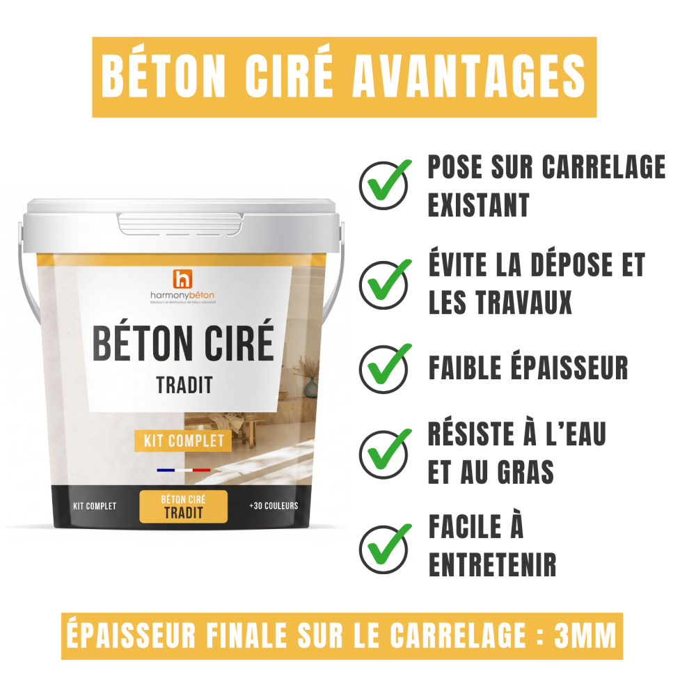 Béton ciré avantages