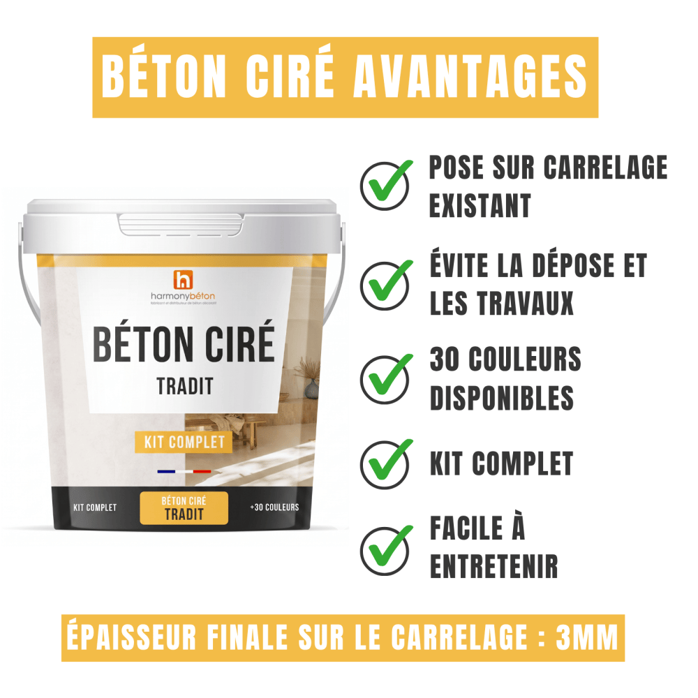 Béton ciré avantages