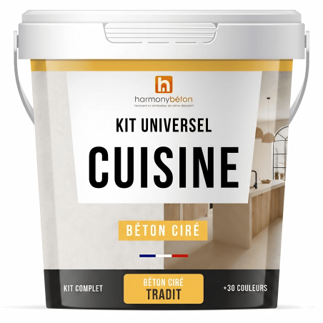 Béton ciré cuisine - Kit universel
