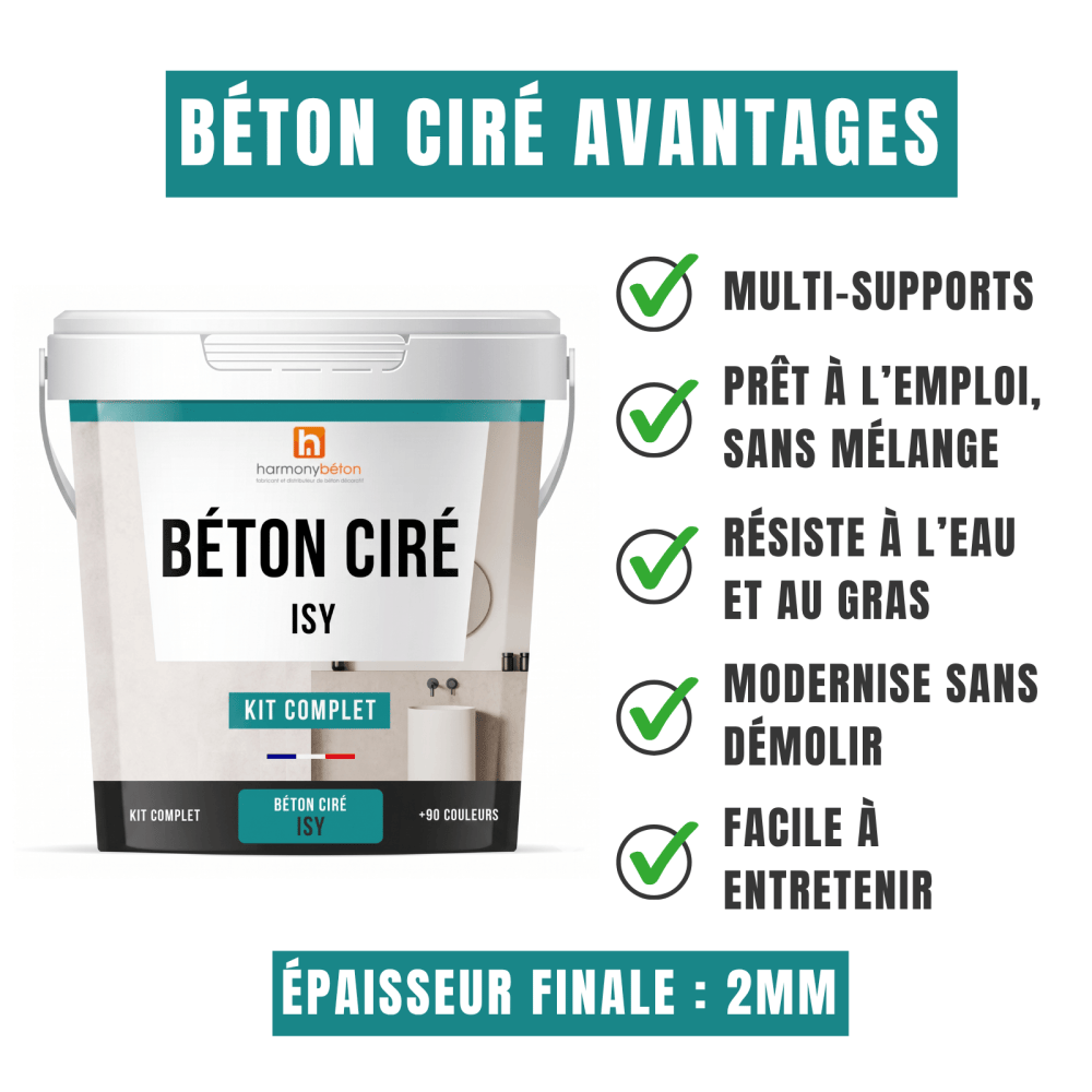 Béton ciré ISY avantages