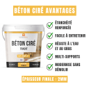 Béton ciré avantages