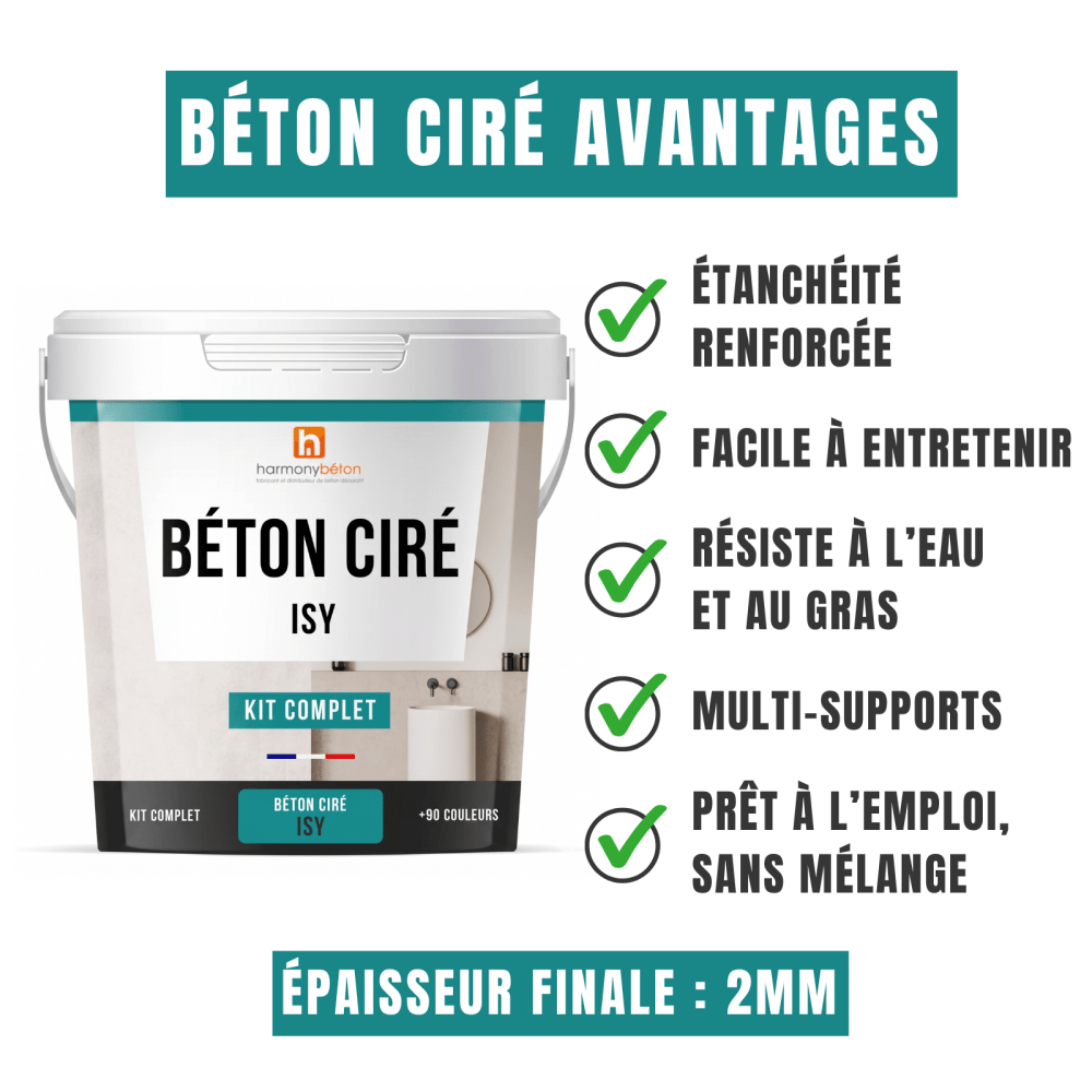 Béton ciré ISY avantages